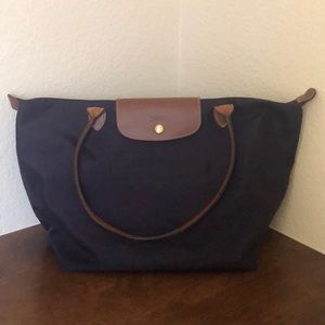 Longchamp Le Pliage Tote Large Purple